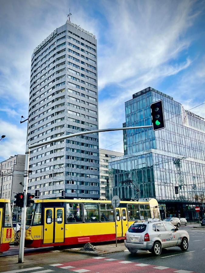 Super Apartament Blue Scisle Centrum Dwie Linie Metra Netflix Wifi 300 Mbs Panorama Miasta 바르샤바 외부 사진