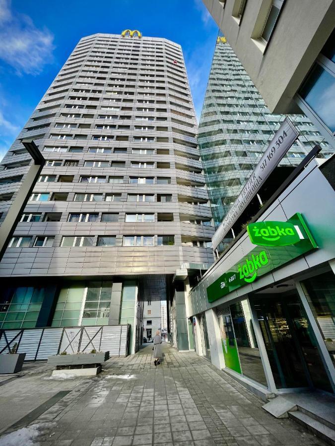 Super Apartament Blue Scisle Centrum Dwie Linie Metra Netflix Wifi 300 Mbs Panorama Miasta 바르샤바 외부 사진