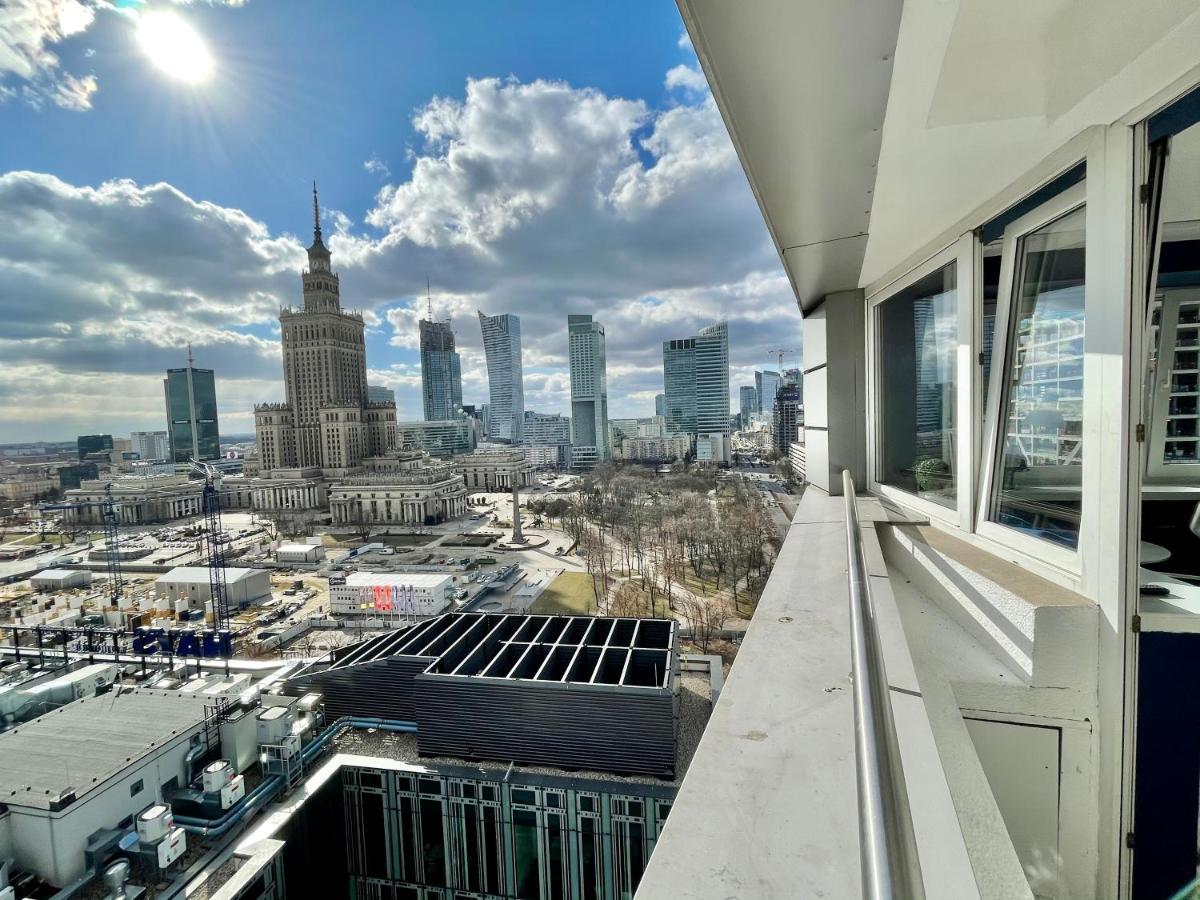 Super Apartament Blue Scisle Centrum Dwie Linie Metra Netflix Wifi 300 Mbs Panorama Miasta 바르샤바 외부 사진